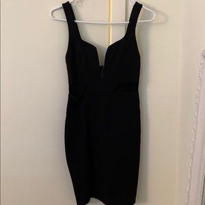 Black mini dress